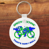 Grüne Maschine Schlüsselanhänger (Vorderseite)