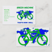 Grüne Maschine Visitenkarte (Vorne/Hinten)