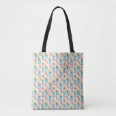Grüne Mason Gläser Rosa Blumen Tragetasche Tasche (Vorderseite)