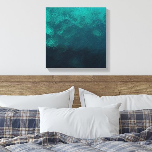 Grüne Mattierte Glastextur Leinwanddruck (Insitu (Schlafzimmer))