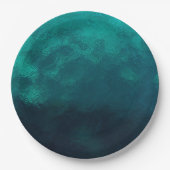 Grüne Mattierte Glastextur Pappteller (Vorderseite)
