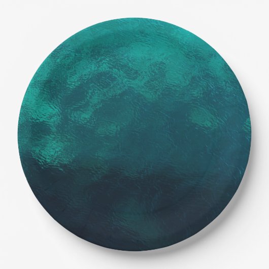 Grüne Mattierte Glastextur Pappteller (Vorderseite)