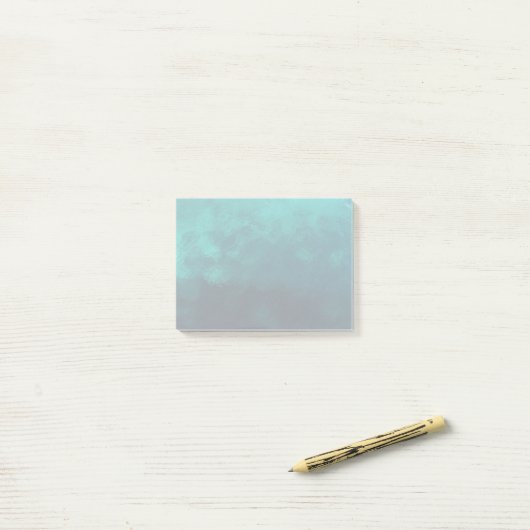 Grüne Mattierte Glastextur Post-it Klebezettel (Auf Schreibtisch)