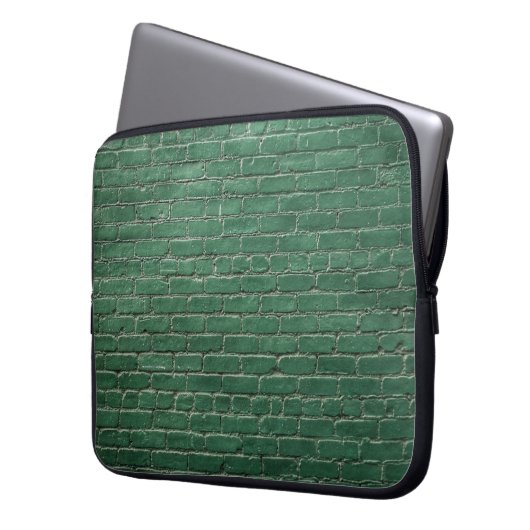 Grüne Mauer Laptopschutzhülle (Vorderseite Links)
