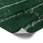 Grüne Mauer Poster (Ecke)