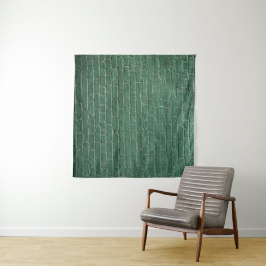 Grüne Mauer Wandteppich (Beispiel (Horizontal))