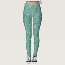 Grüne Medaillon-Leggings
