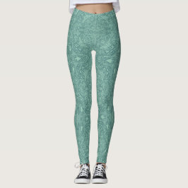 Grüne Medaillon-Leggings Leggings