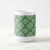 Grüne Medaillonkaffee-Tasse Kaffeetasse (Mittel)