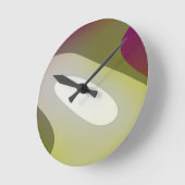 Grüne Meditation 6001 Runde Wanduhr (Winkel)