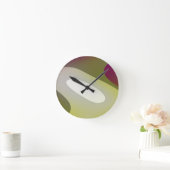 Grüne Meditation 6001 Runde Wanduhr (Zuhause)