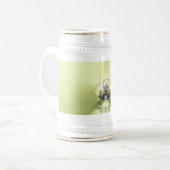 Grüne Meditation Bierglas (Vorderseite Links)