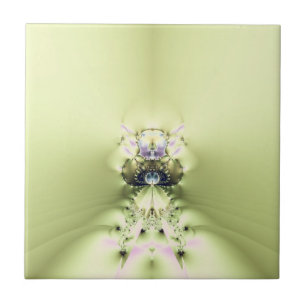 Grüne Meditation Fliese