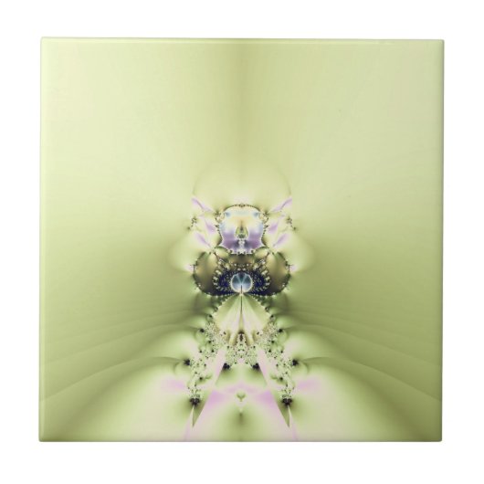 Grüne Meditation Fliese (Vorderseite)