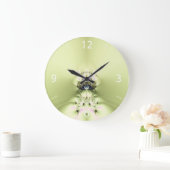 Grüne Meditation Große Wanduhr (Zuhause)