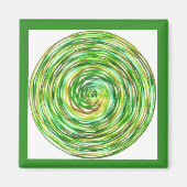 Grüne Meditation Magnet (Vorne)