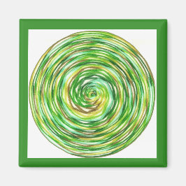 Grüne Meditation Magnet