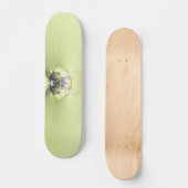 Grüne Meditation Skateboard (Vorderseite)