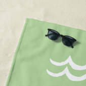 Grüne Meere der Tag windet nautisch Strandtuch (Beispiel)