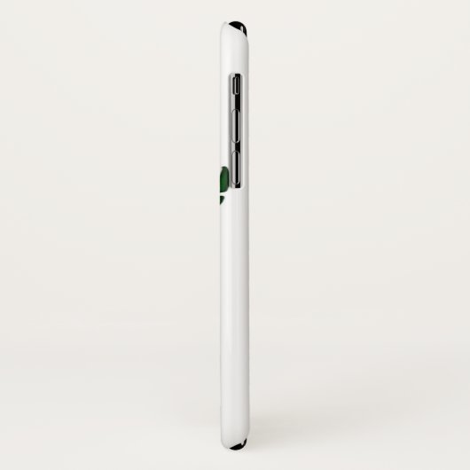 Grüne Meeresschildkröte auf Weiß Case-Mate iPhone Hülle (Hinten/Links)