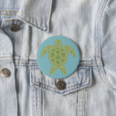 Grüne Meeresschildkröte Button (Beispiel)