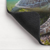 Grüne Meeresschildkröte der Bucht an der Mousepad (Ecke)