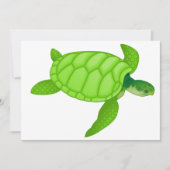 Grüne Meeresschildkröte-Einladungen Einladung (Vorderseite)