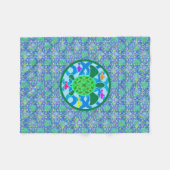 Grüne Meeresschildkröte Fleecedecke (Vorderseite (Horizontal))