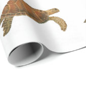 Grüne Meeresschildkröte Geschenkpapier (Rolleneckpunkt)