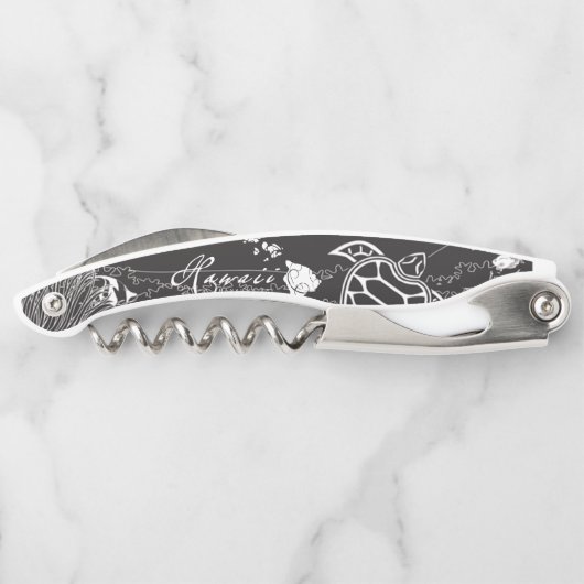 Grüne Meeresschildkröte Hawaiis Kellnermesser (Rückseite)