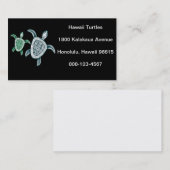 Grüne Meeresschildkröte Hawaiis Visitenkarte (Vorne/Hinten)