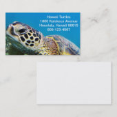Grüne Meeresschildkröte Hawaiis Visitenkarte (Vorne/Hinten)