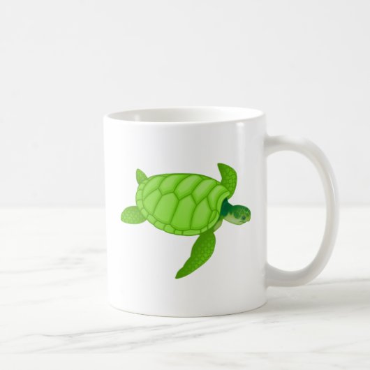 Grüne Meeresschildkröte Kaffeetasse (Rechts)
