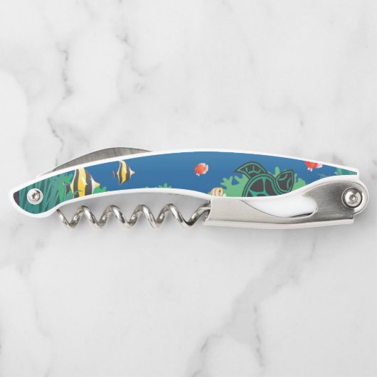 Grüne Meeresschildkröte Kellnermesser (Rückseite)