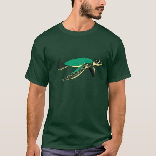 Grüne Meeresschildkröte T-Shirt (Vorderseite)