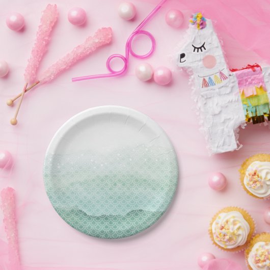 Grüne Meerjungfrau Geburtstagspartei Teller (Party)