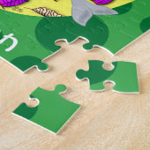 Grüne Meerjungfrau mit Dolphin Puzzle (Seite)