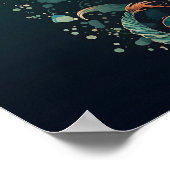 Grüne Meerjungfrau Poster (Ecke)