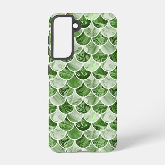 Grüne Meerjungwaage Samsung Galaxy Hülle (Rückseite)