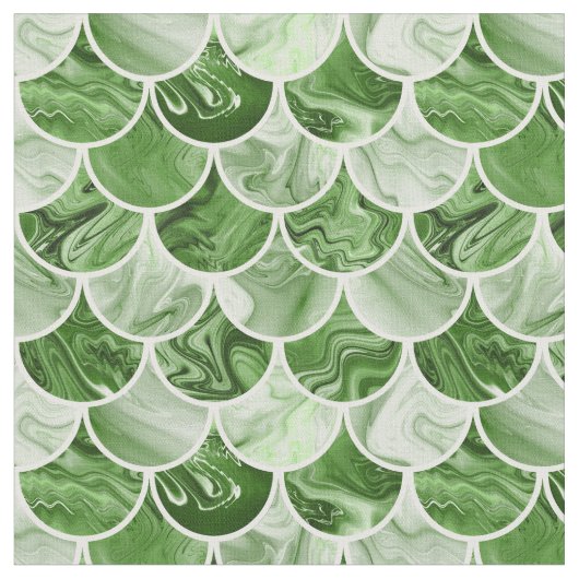 Grüne Meerjungwaage Stoff (Nahaufnahme)