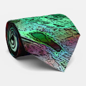 Grüne mehrfarbige Krawatte (Gerollt)