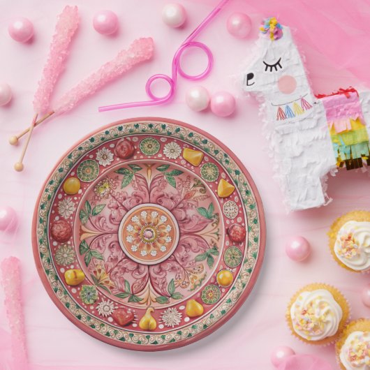 Grüne Melaminpapierplatte Pappteller (Party)