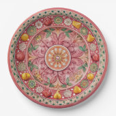 Grüne Melaminpapierplatte Pappteller (Vorderseite)