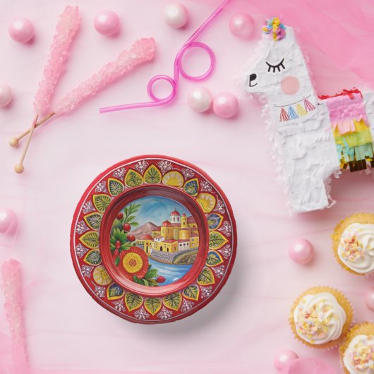 Grüne Melaminpapierplatte Pappteller (Party)