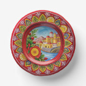 Grüne Melaminpapierplatte Pappteller (Vorderseite)