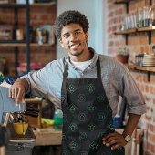 Grüne Memphis Schürze