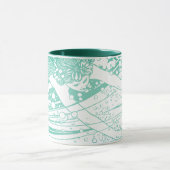 Grüne Mermaid-Tasse Tasse (Zentrum)