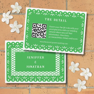 GRÜNE MEXIKANISCHE PAPEL PICADO ENCLOUSURE CARD