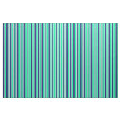 Grüne, Midnight Blue, White & Powder Blue Lines Stoff (Yard (91,4 cm))
