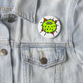 Grüne Mikrobe Button (Beispiel)